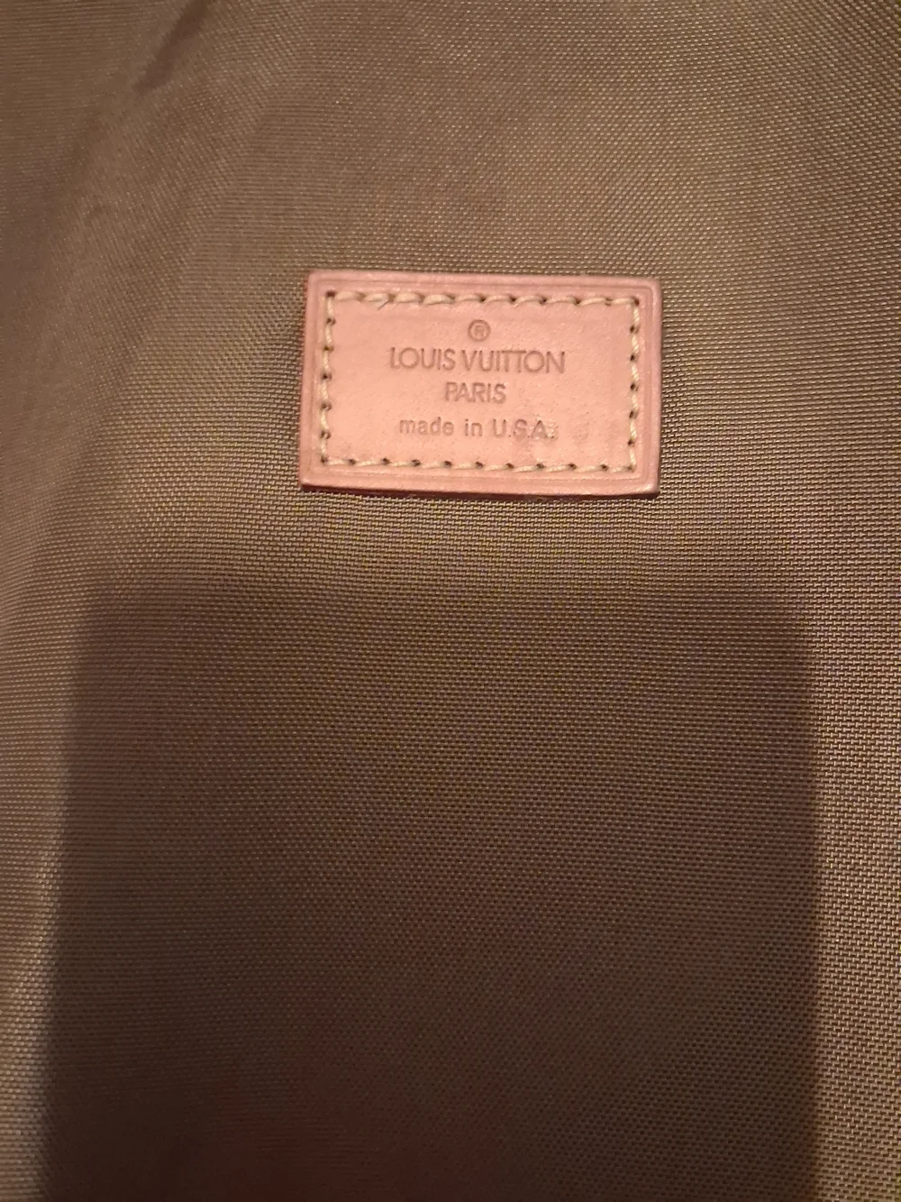 Authentic Louis Vuitton Monogram Canvas Suit/Garment Bag with Leather Trim (USA)